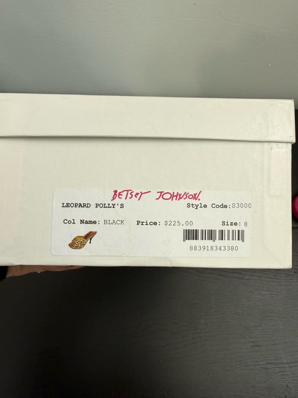 Betsey Johnson Leopard Print Polly’s - Picture 4 of 4